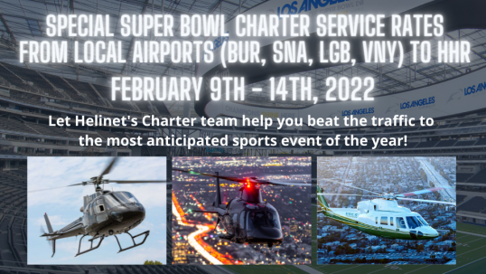 Beat the Traffic to the Big Game with Helicopter Flight Service from Helinet Aviation