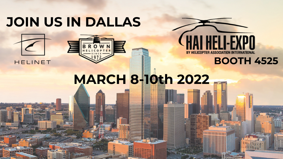 Join Helinet and Brown Helicopter in Dallas at HAI Heli-Expo 2022