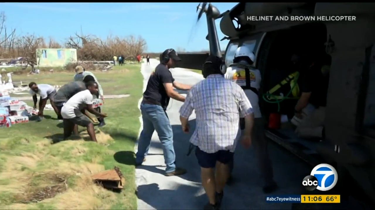 Helinet Partners Provide Aid to Those Affected by Hurricane Dorian